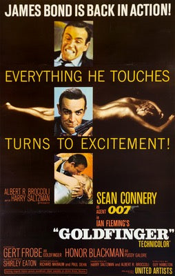 Goldfinger (1964) original movie poster for sale at Original Film Art - Vintage Movie Posters
