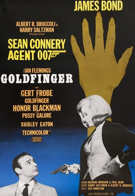 Goldfinger (1964) original movie poster for sale at Original Film Art - Vintage Movie Posters