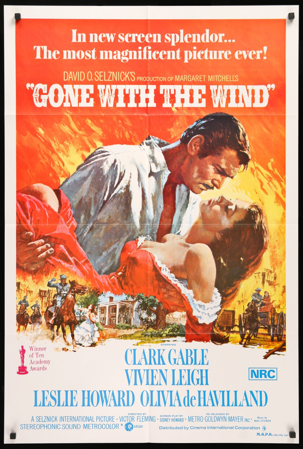 Gone with the Wind (1939) original movie poster for sale at Original Film Art - Vintage Movie Posters