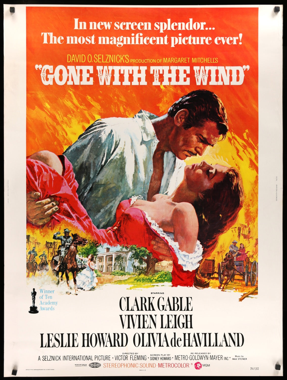 Gone with the Wind (1939) original movie poster for sale at Original Film Art - Vintage Movie Posters