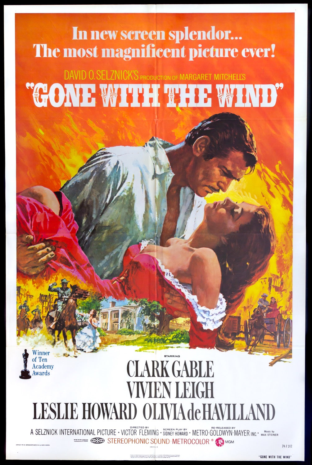 Gone with the Wind (1939) original movie poster for sale at Original Film Art - Vintage Movie Posters