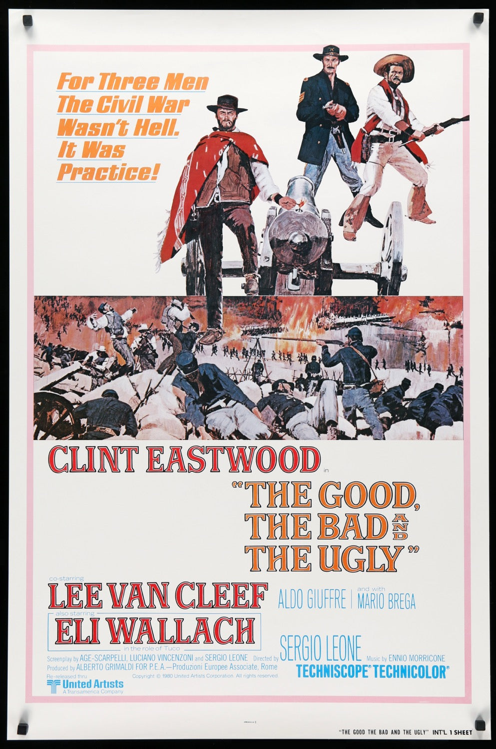 Good, the Bad and the Ugly (1966) original movie poster for sale at Original Film Art - Vintage Movie Posters