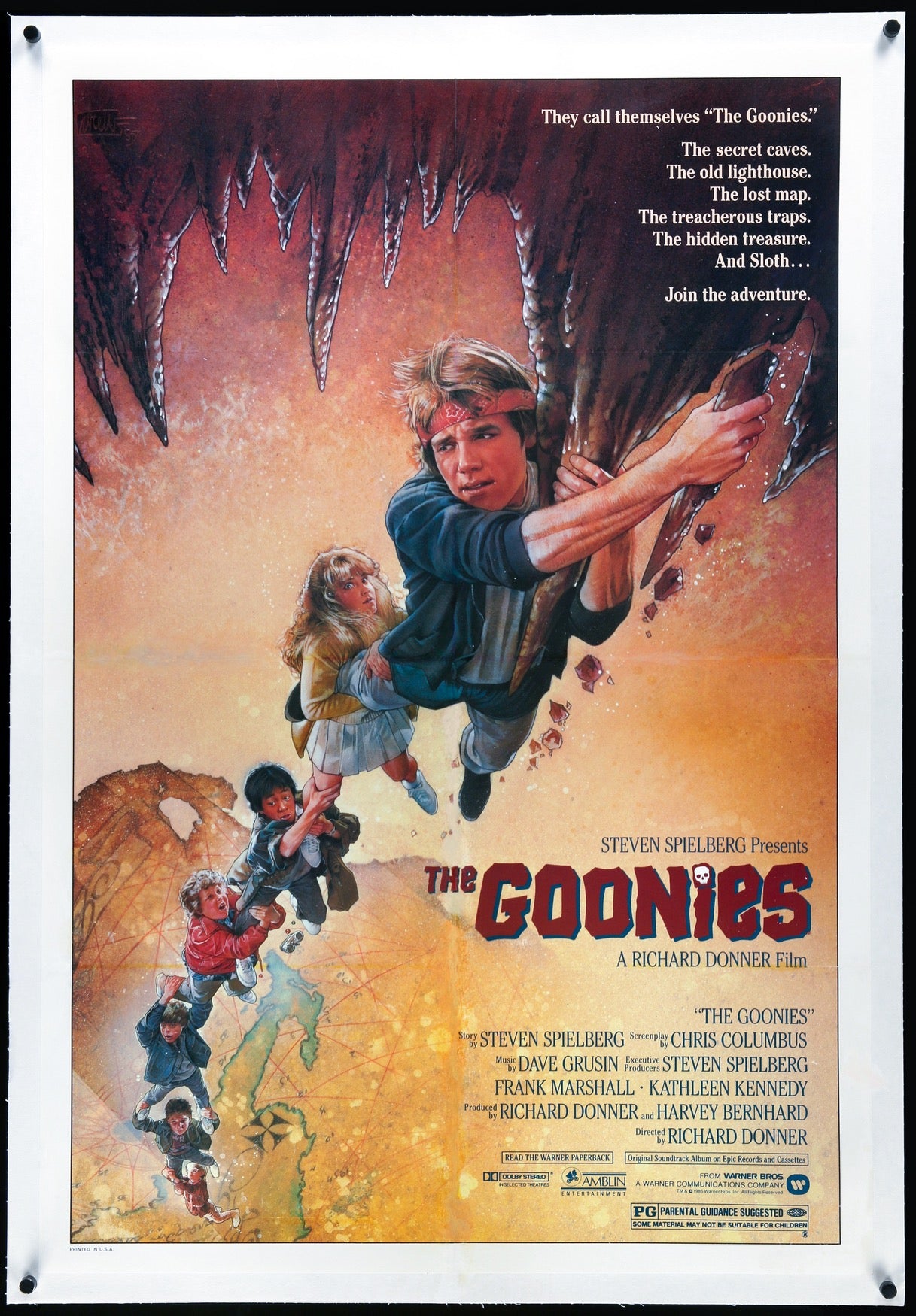 Goonies (1985) original movie poster for sale at Original Film Art - Vintage Movie Posters