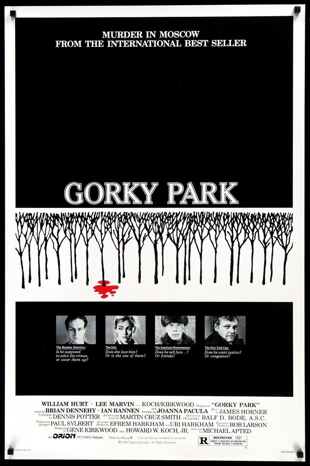 Gorky Park (1983) original movie poster for sale at Original Film Art - Vintage Movie Posters