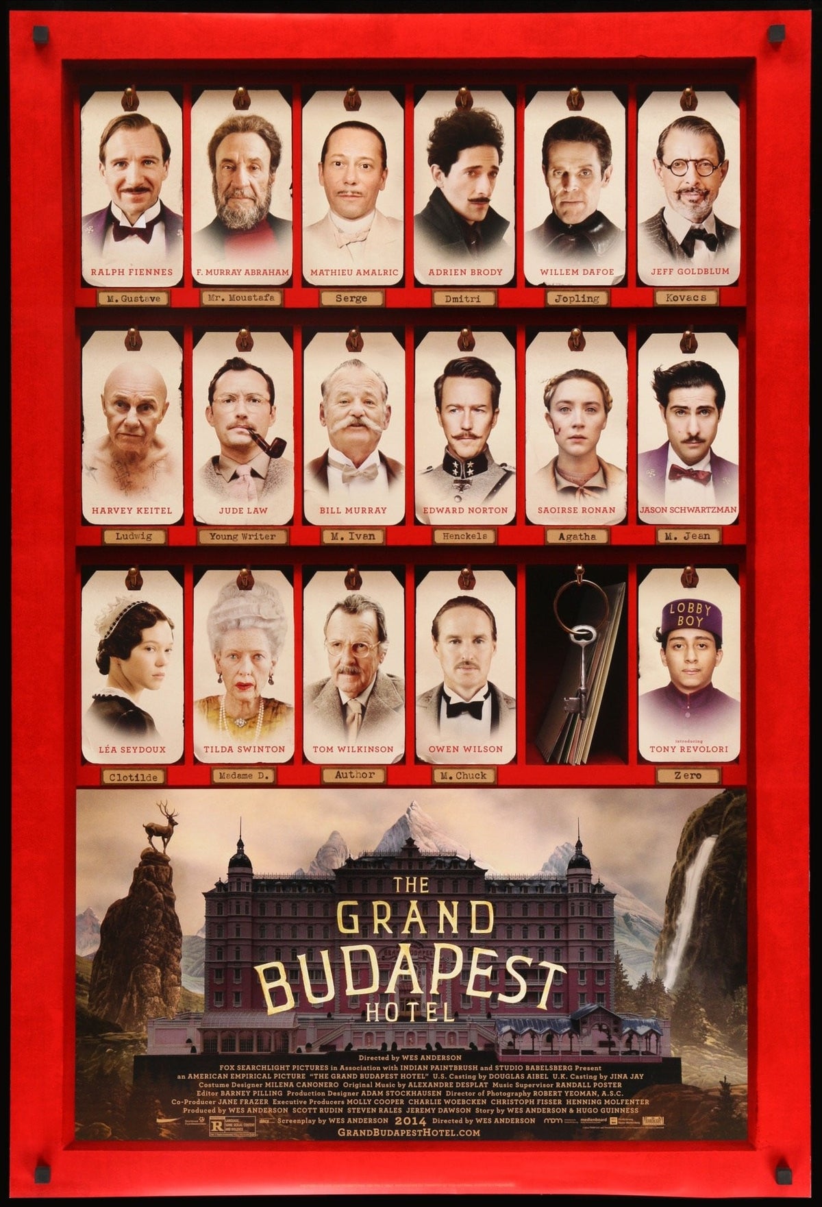 Grand Budapest Hotel (2014) original movie poster for sale at Original Film Art