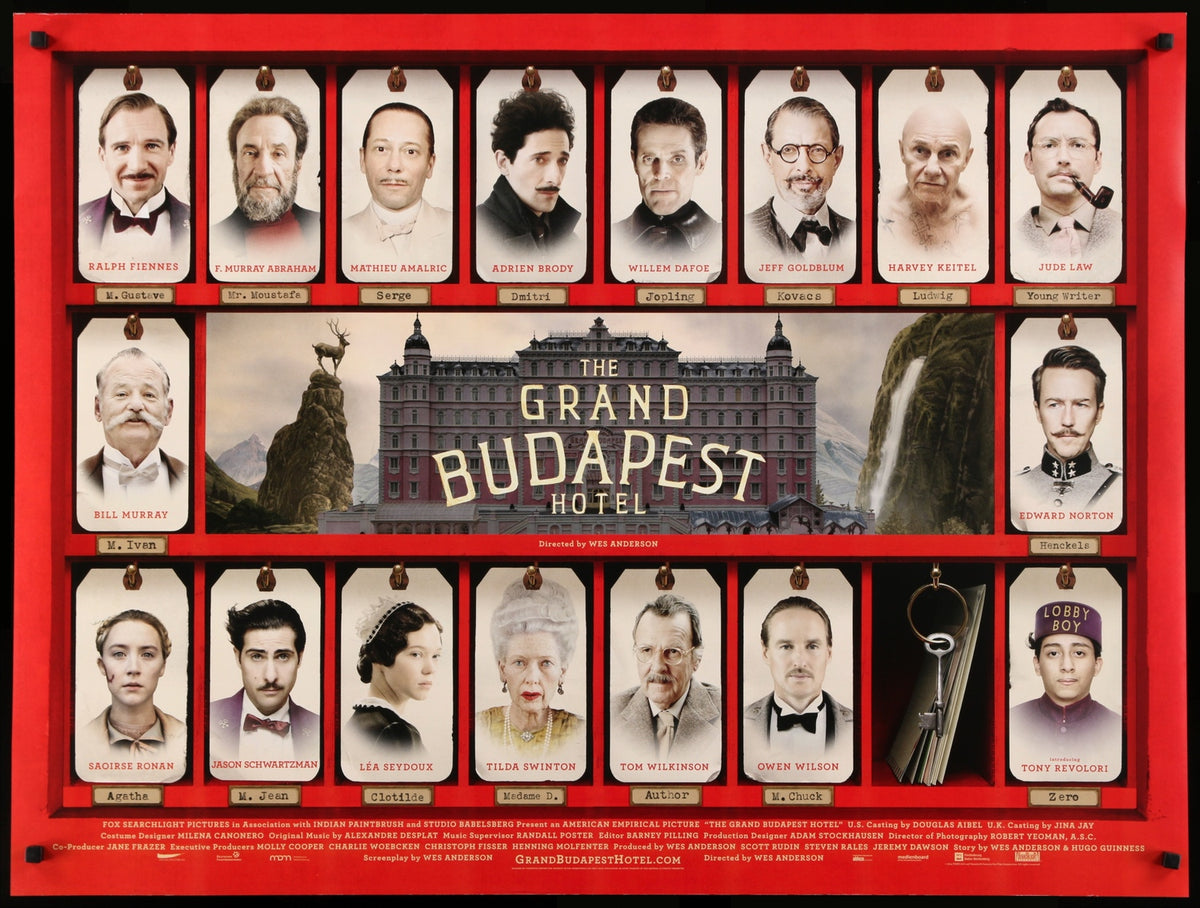 Grand Budapest Hotel (2014) original movie poster for sale at Original Film Art - Vintage Movie Posters