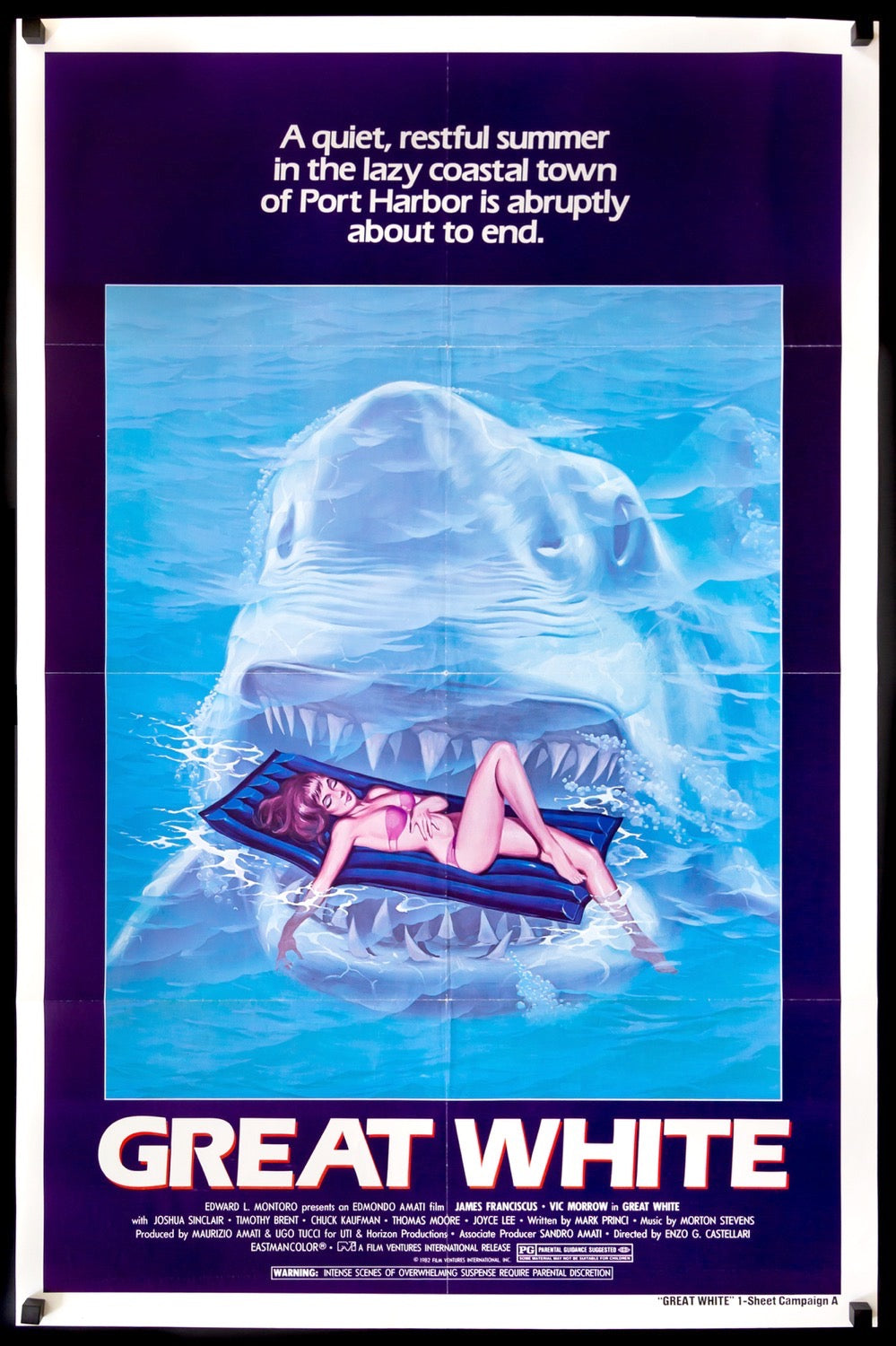 Great White (1981) original movie poster for sale at Original Film Art - Vintage Movie Posters