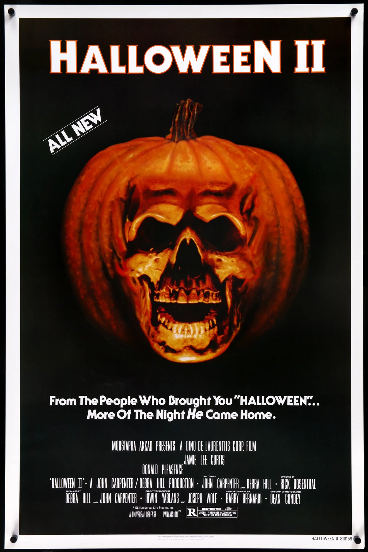 Halloween II (1981) original movie poster for sale at Original Film Art - Vintage Movie Posters