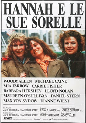 Hannah and Her Sisters (1986) original movie poster for sale at Original Film Art