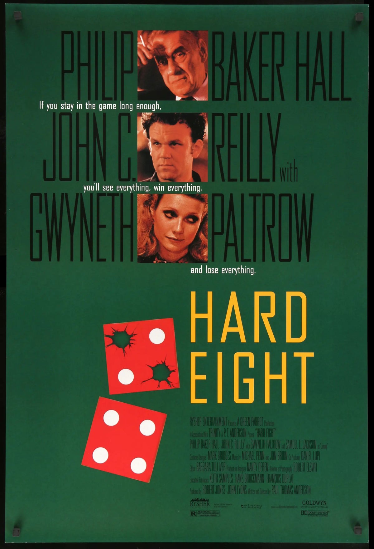 Hard Eight (1996) original movie poster for sale at Original Film Art - Vintage Movie Posters