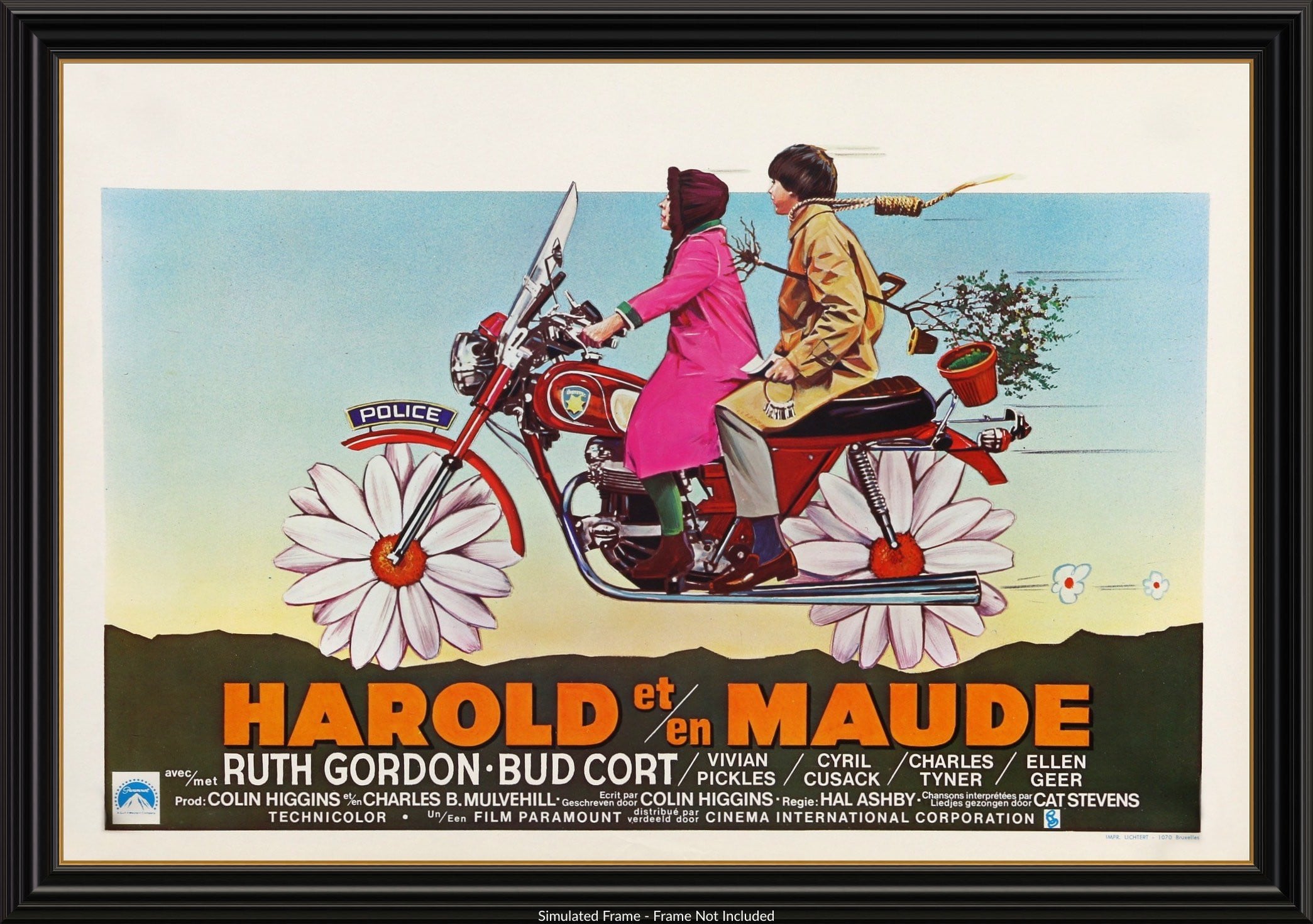 Harold and Maude (1971) Original Belgian Movie Poster - Original
