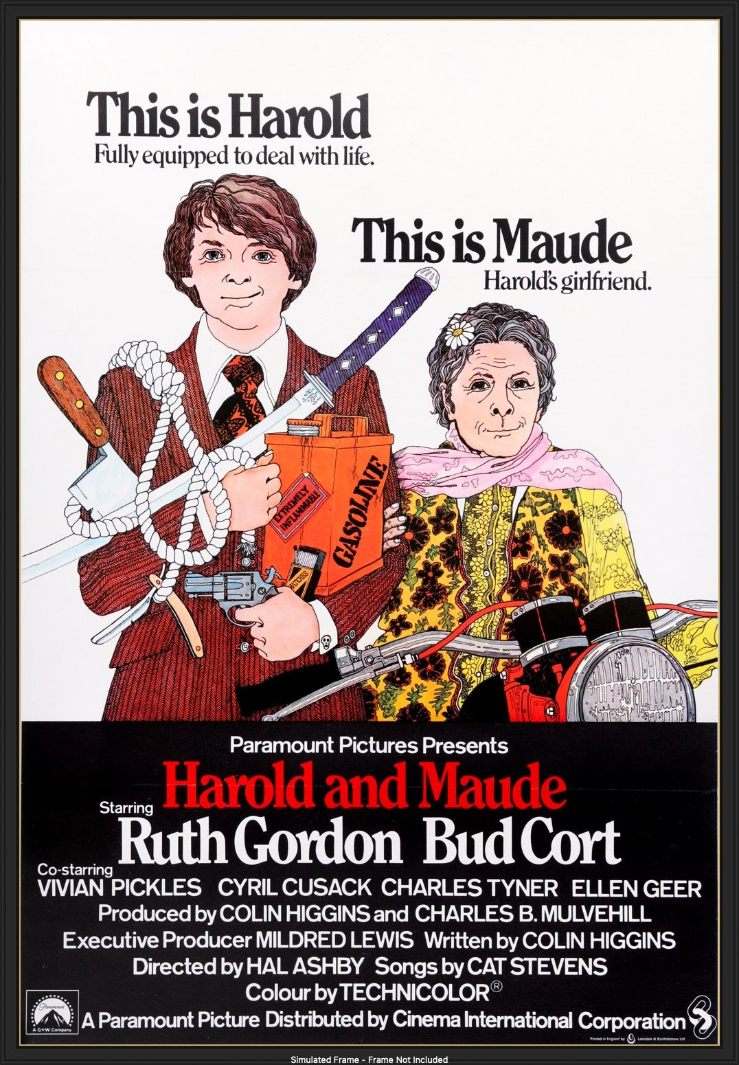 Harold and Maude (1971) original movie poster for sale at Original Film Art - Vintage Movie Posters