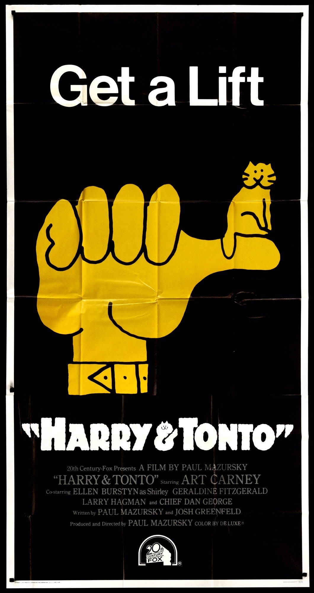 Harry and Tonto (1974) original movie poster for sale at Original Film Art