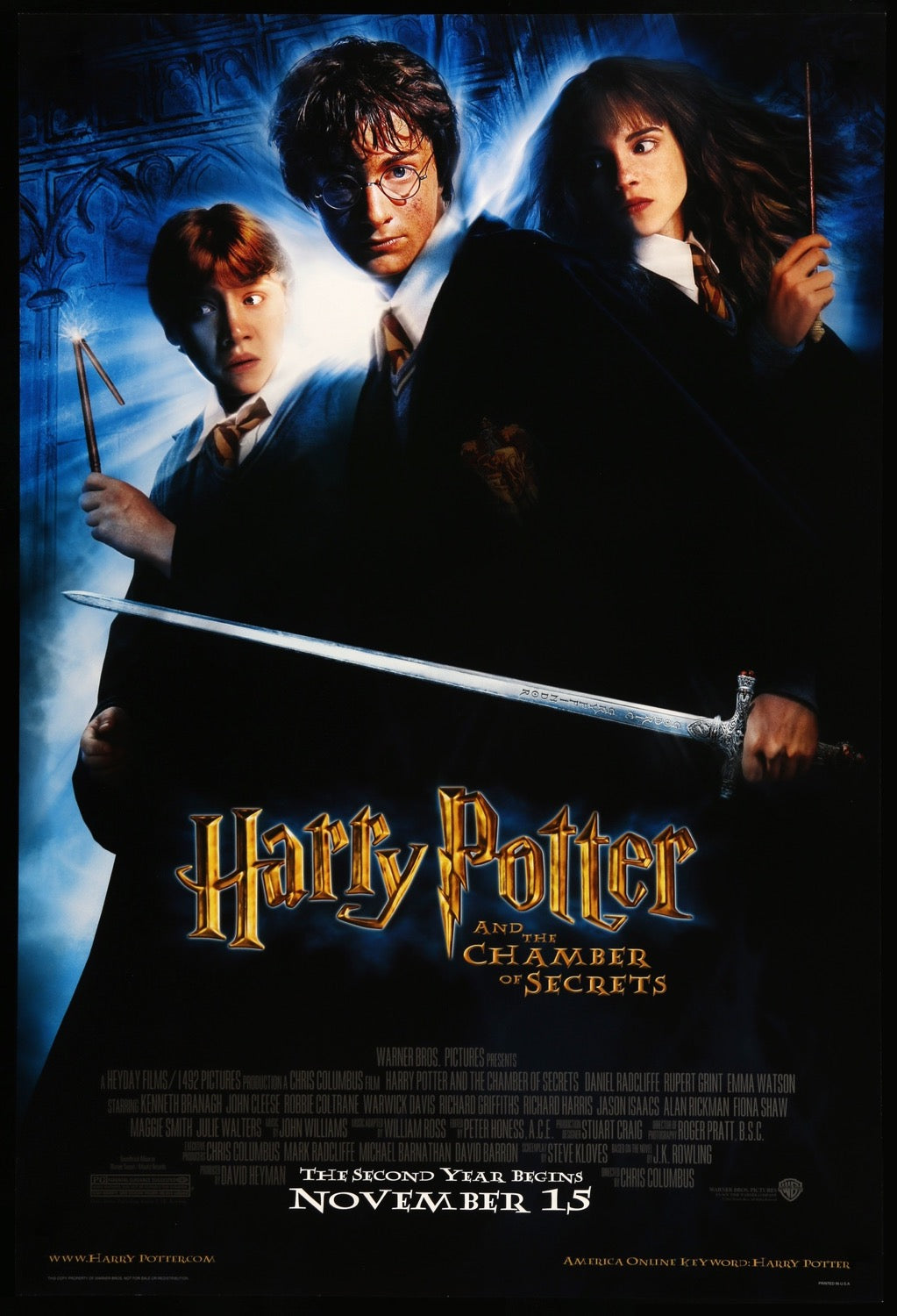 Harry Potter and the Chamber of Secrets (2002) original movie poster for sale at Original Film Art - Vintage Movie Posters