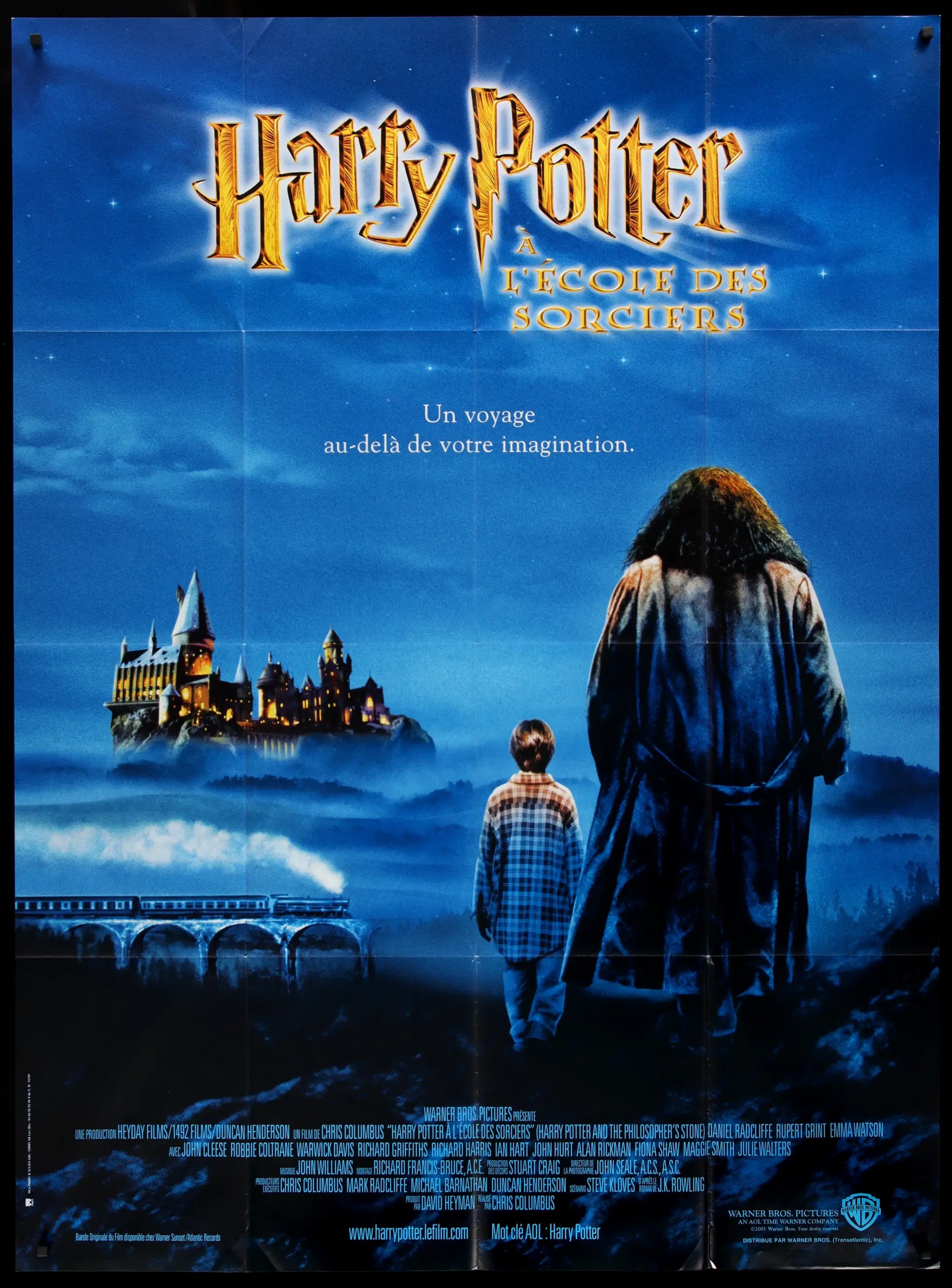 Harry Potter & the Philosopher's Stone French Grande Movie Poster -  Original Film Art - Vintage Movie Posters