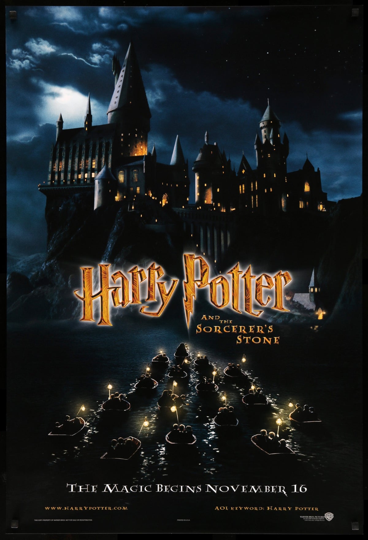 Harry Potter and the Sorcerer&#39;s Stone (2001) original movie poster for sale at Original Film Art