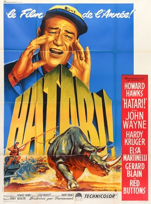 Hatari! (1962) original movie poster for sale at Original Film Art