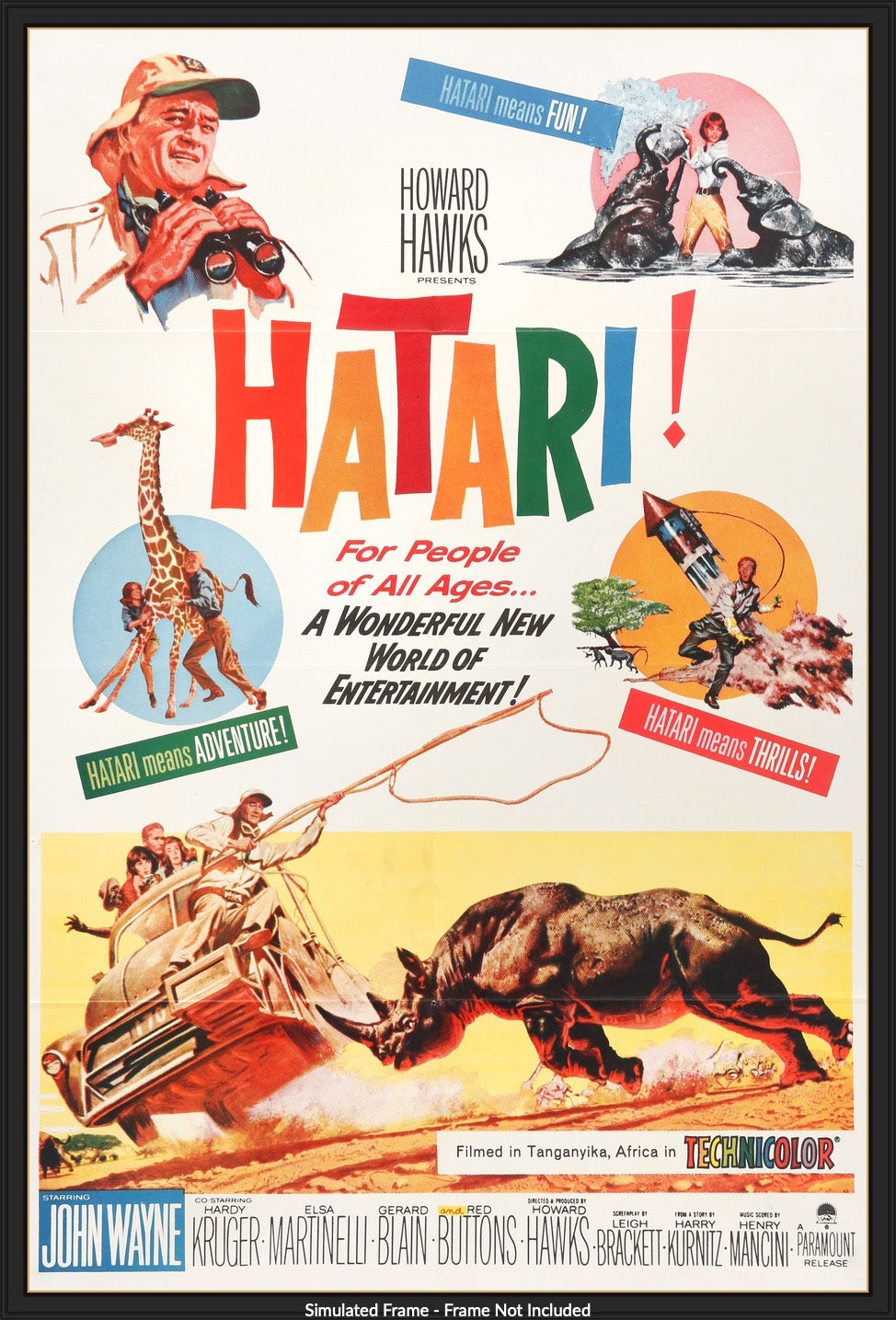 Hatari! (1962) Original One-Sheet Movie Poster - Original Film Art ...