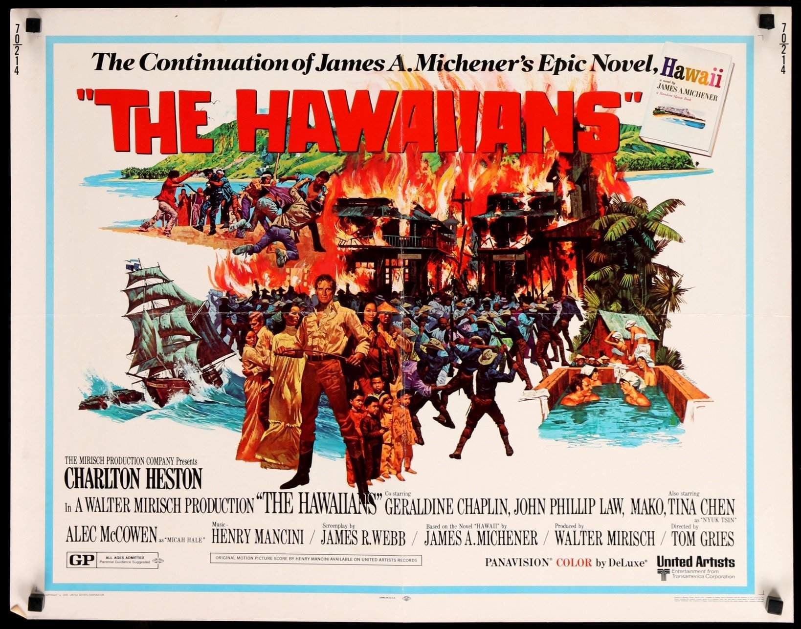 The Hawaiians (1970) Original Half-Sheet Movie Poster - Original