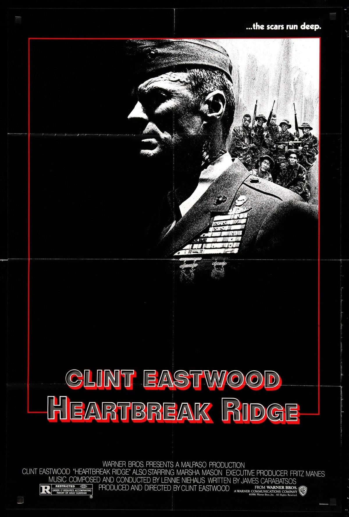 Heartbreak Ridge (1986) original movie poster for sale at Original Film Art