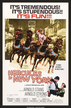 Hercules in New York (1970) original movie poster for sale at Original Film Art