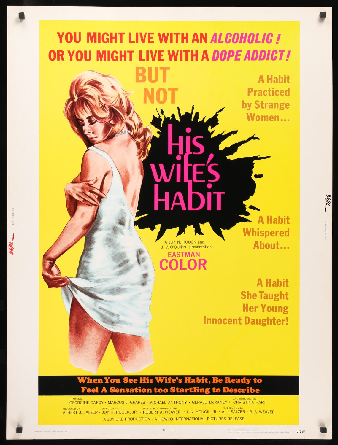 His Wife&#39;s Habit (1970) original movie poster for sale at Original Film Art - Vintage Movie Posters