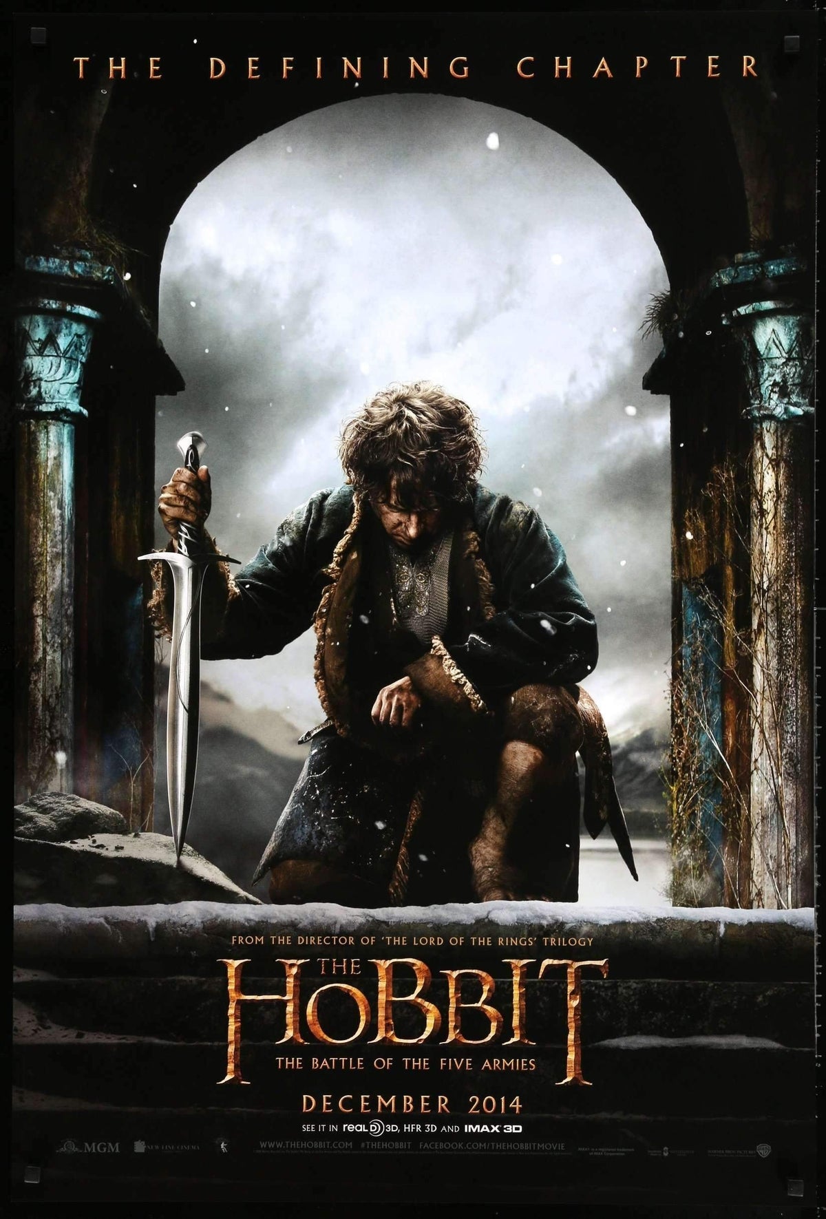Hobbit: The Battle of the Five Armies (2014) original movie poster for sale at Original Film Art