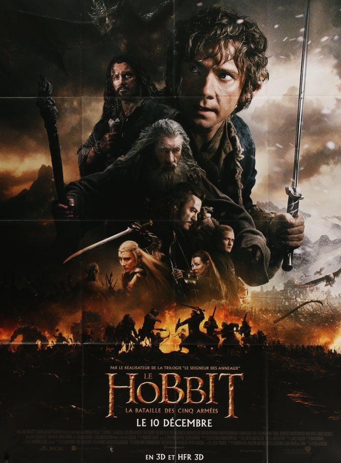 Hobbit: The Battle of the Five Armies (2014) original movie poster for sale at Original Film Art - Vintage Movie Posters