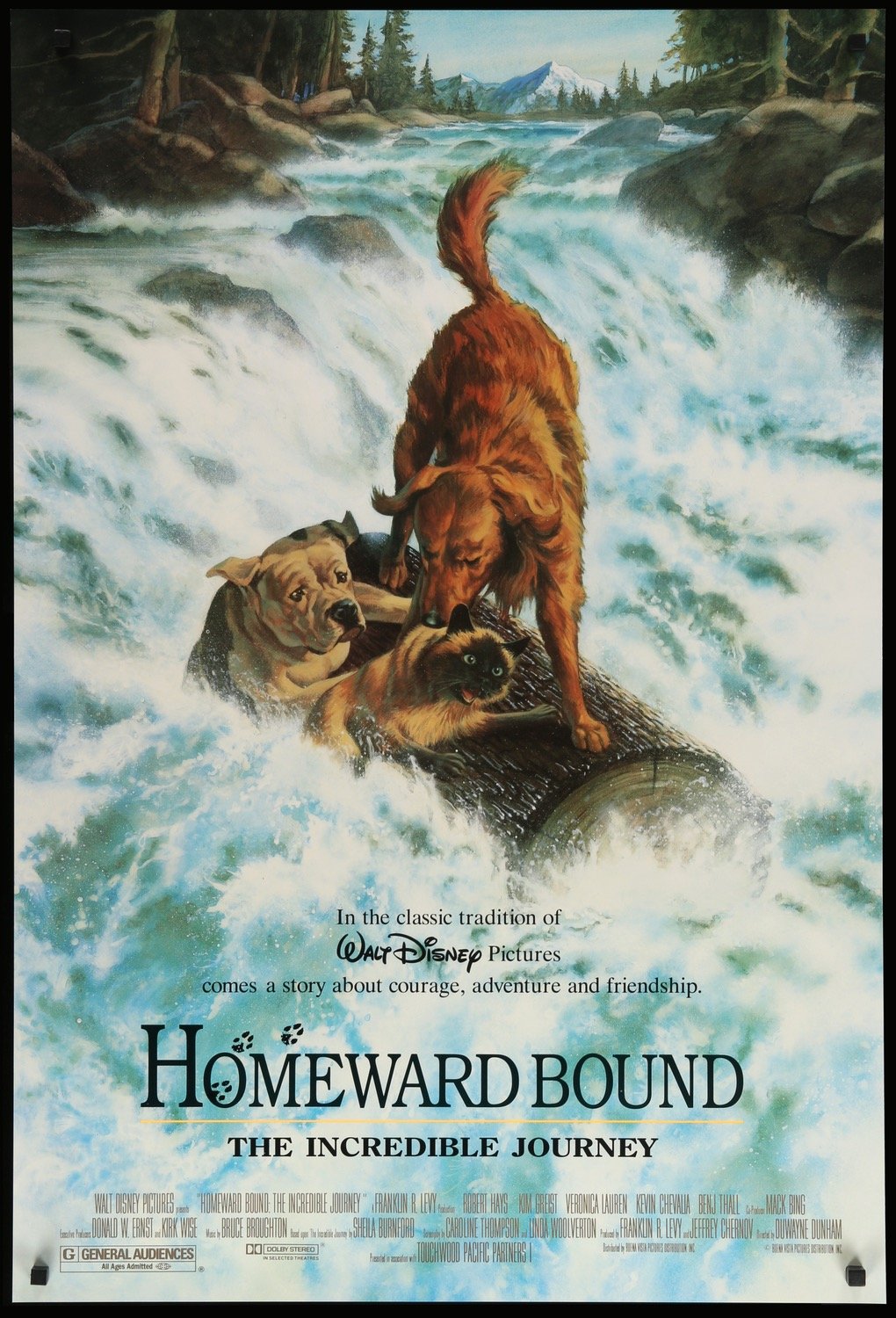 Homeward Bound: The Incredible Journey (1993) original movie poster for sale at Original Film Art
