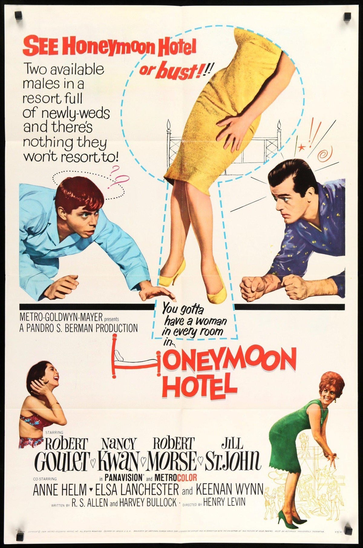Honeymoon Hotel (1964) original movie poster for sale at Original Film Art - Vintage Movie Posters