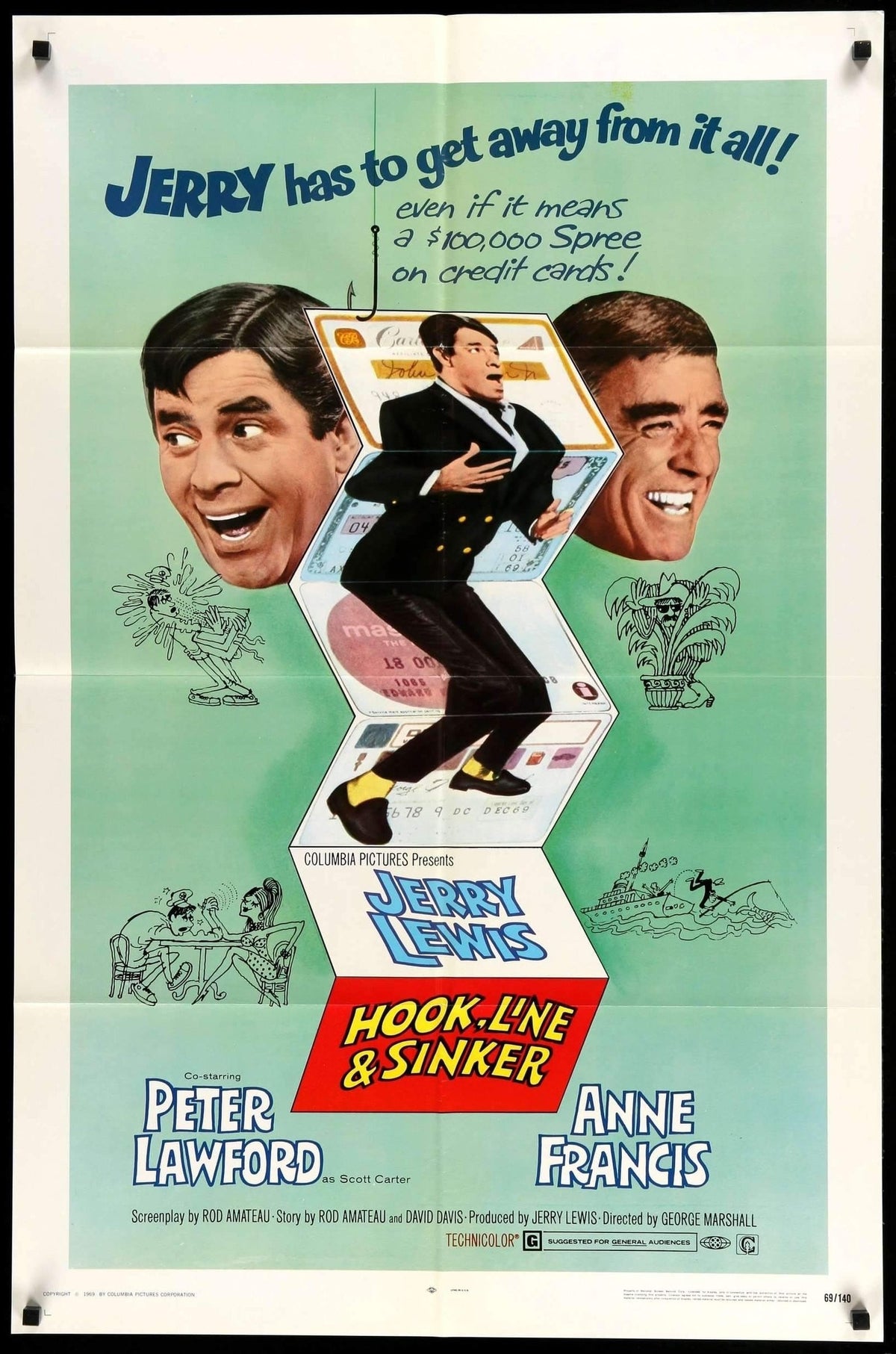 Hook, Line, and Sinker (1969) original movie poster for sale at Original Film Art - Vintage Movie Posters