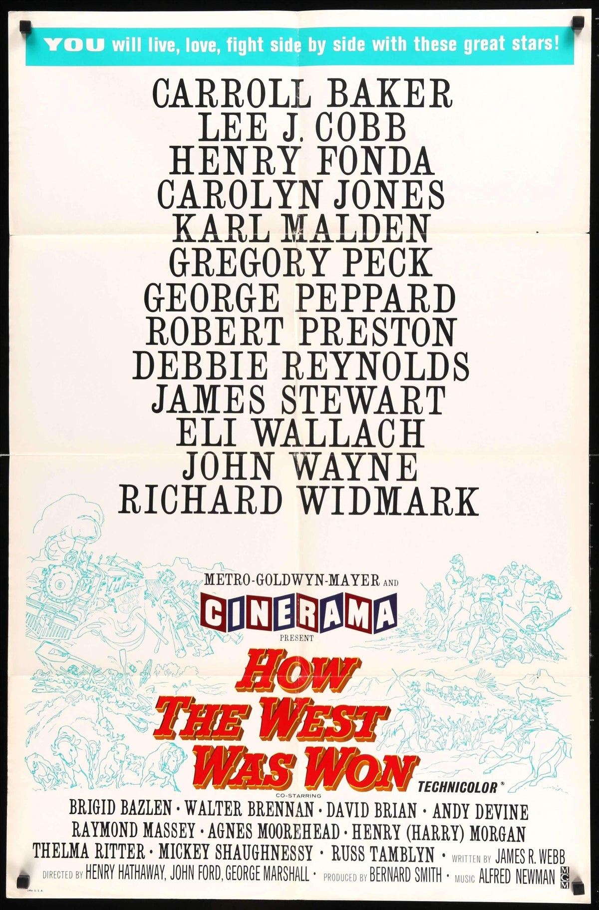 How the West Was Won (1962) original movie poster for sale at Original Film Art - Vintage Movie Posters