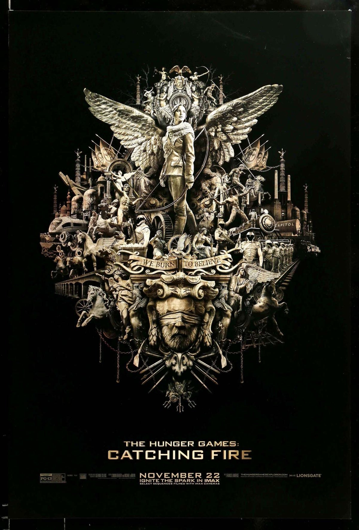 Hunger Games: Catching Fire (2013) original movie poster for sale at Original Film Art