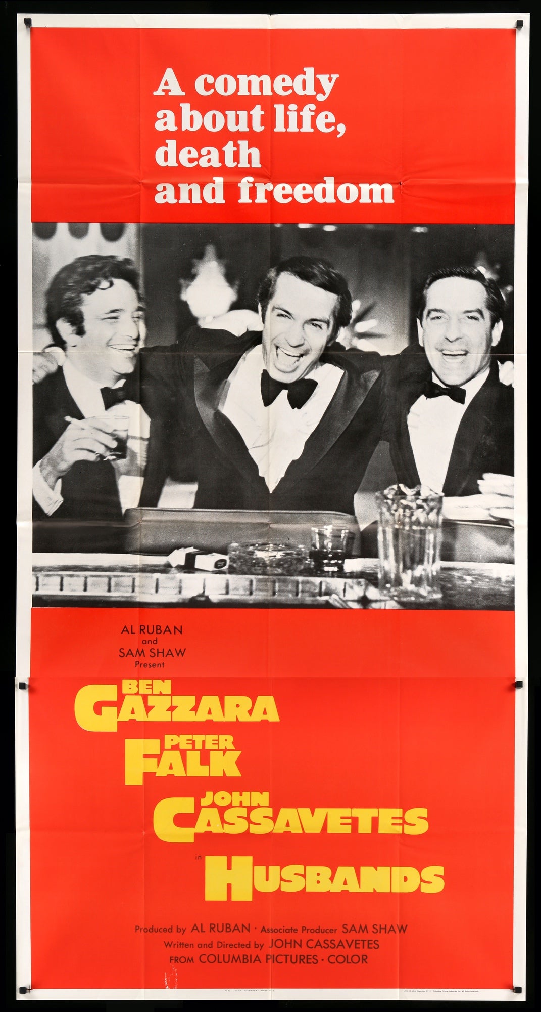 Husbands (1970) original movie poster for sale at Original Film Art - Vintage Movie Posters