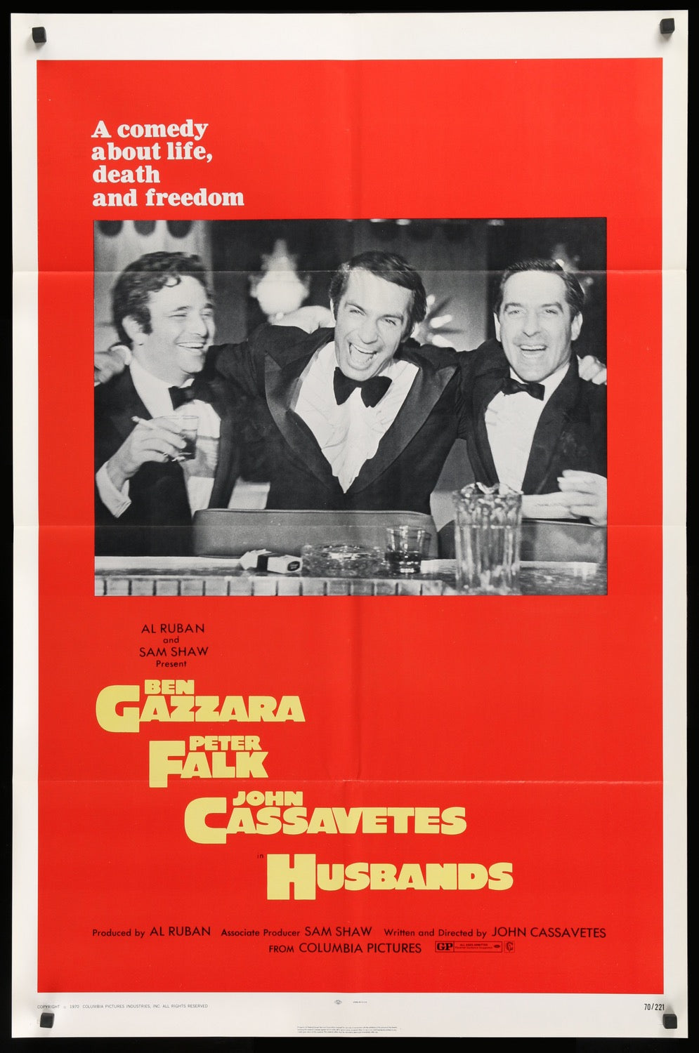 Husbands (1970) original movie poster for sale at Original Film Art - Vintage Movie Posters