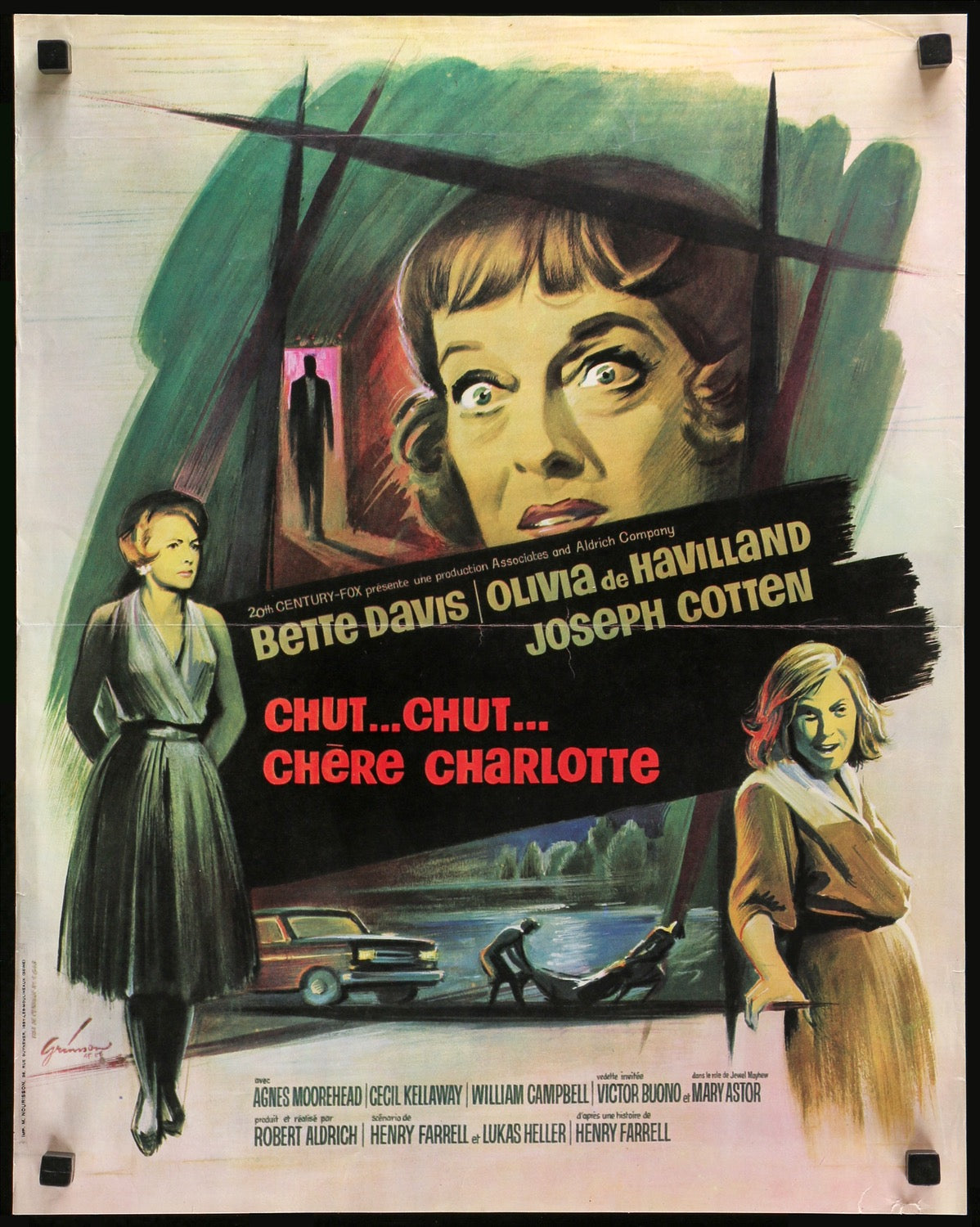 Hush... Hush, Sweet Charlotte (1964) original movie poster for sale at Original Film Art