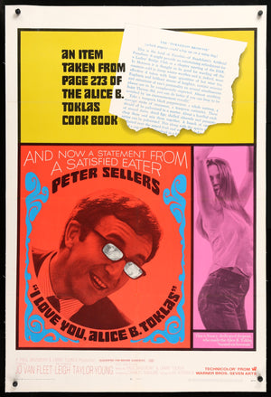 I Love You, Alice B. Toklas (1968) original movie poster for sale at Original Film Art