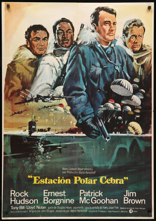 Ice Station Zebra (1968) Original Spanish Movie Poster - Original