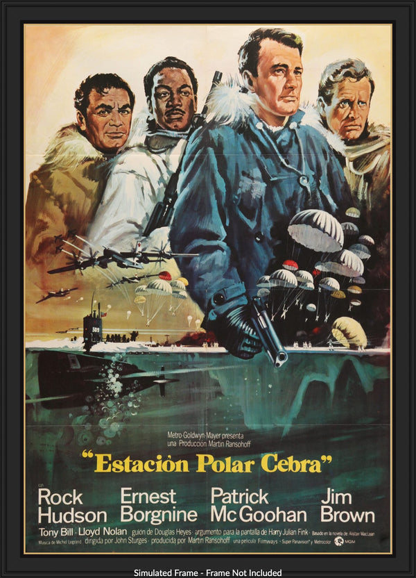 Ice Station Zebra (1968) Original Spanish Movie Poster - Original
