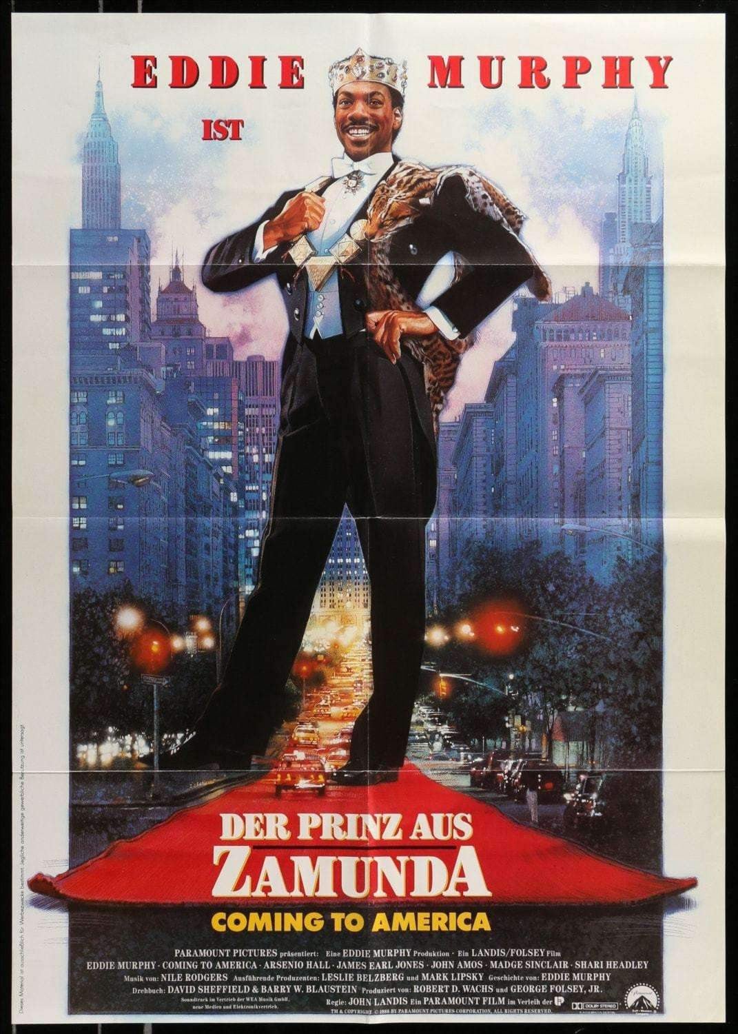 Coming to America (1988) original movie poster for sale at Original Film Art - Vintage Movie Posters