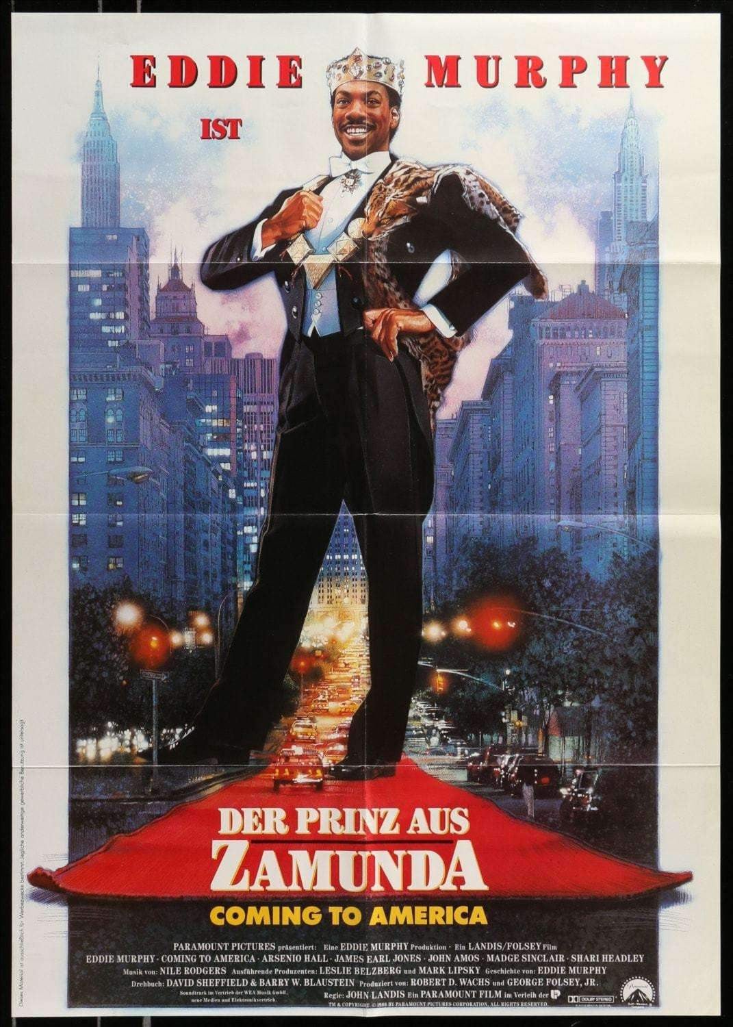 Coming to America (1988) original movie poster for sale at Original Film Art