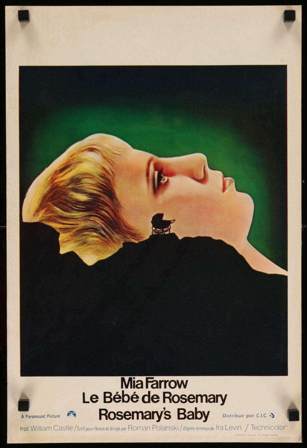 Rosemary&#39;s Baby (1968) Belgian original movie poster for sale at Original Film Art - Vintage Movie Posters