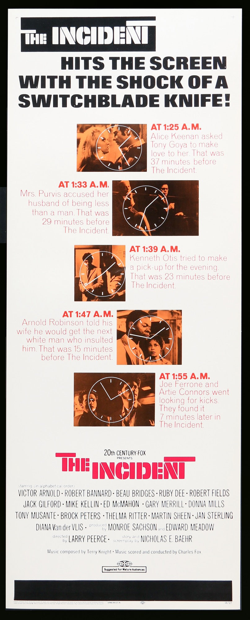 Incident (1967) original movie poster for sale at Original Film Art - Vintage Movie Posters