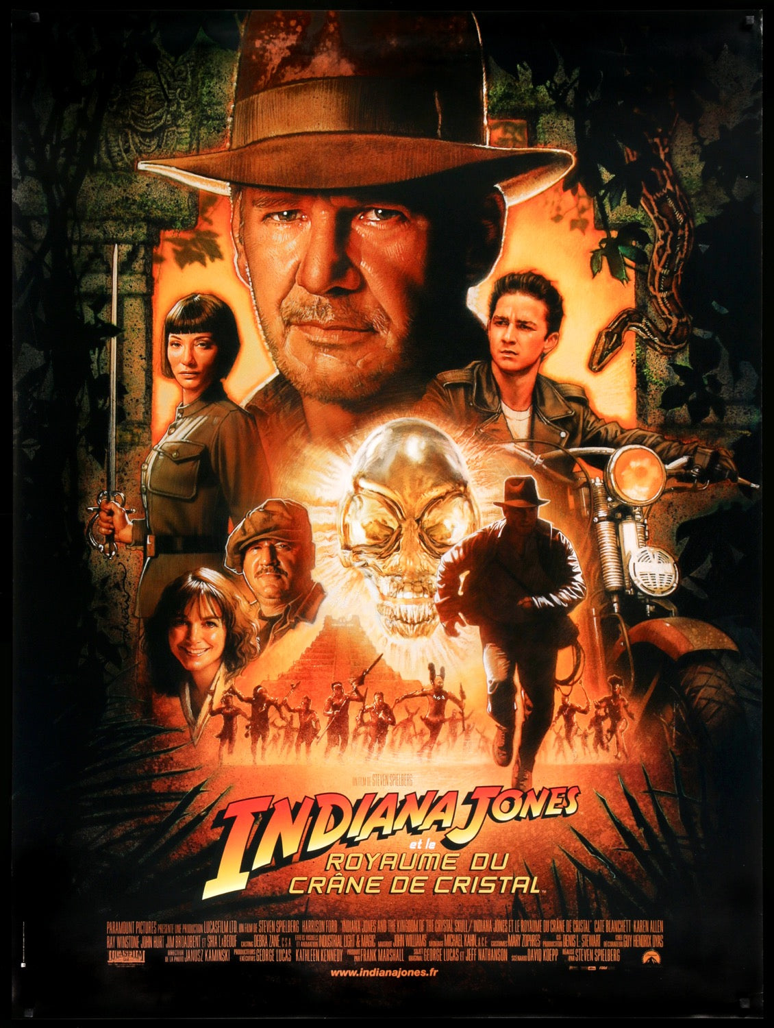 Indiana Jones &amp; The Kingdom Of The Crystal Skull (2008) original movie poster for sale at Original Film Art - Vintage Movie Posters