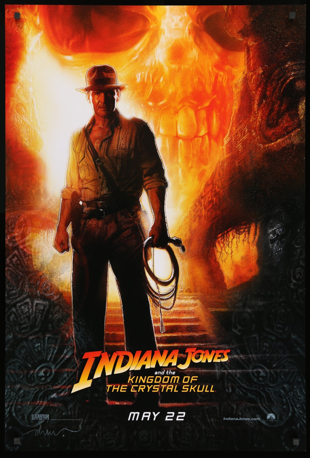 Indiana Jones &amp; The Kingdom Of The Crystal Skull (2008) original movie poster for sale at Original Film Art