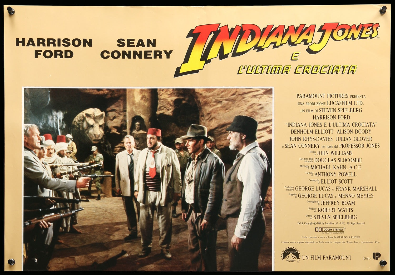 Indiana Jones and the Last Crusade (1989) Italian Movie Poster