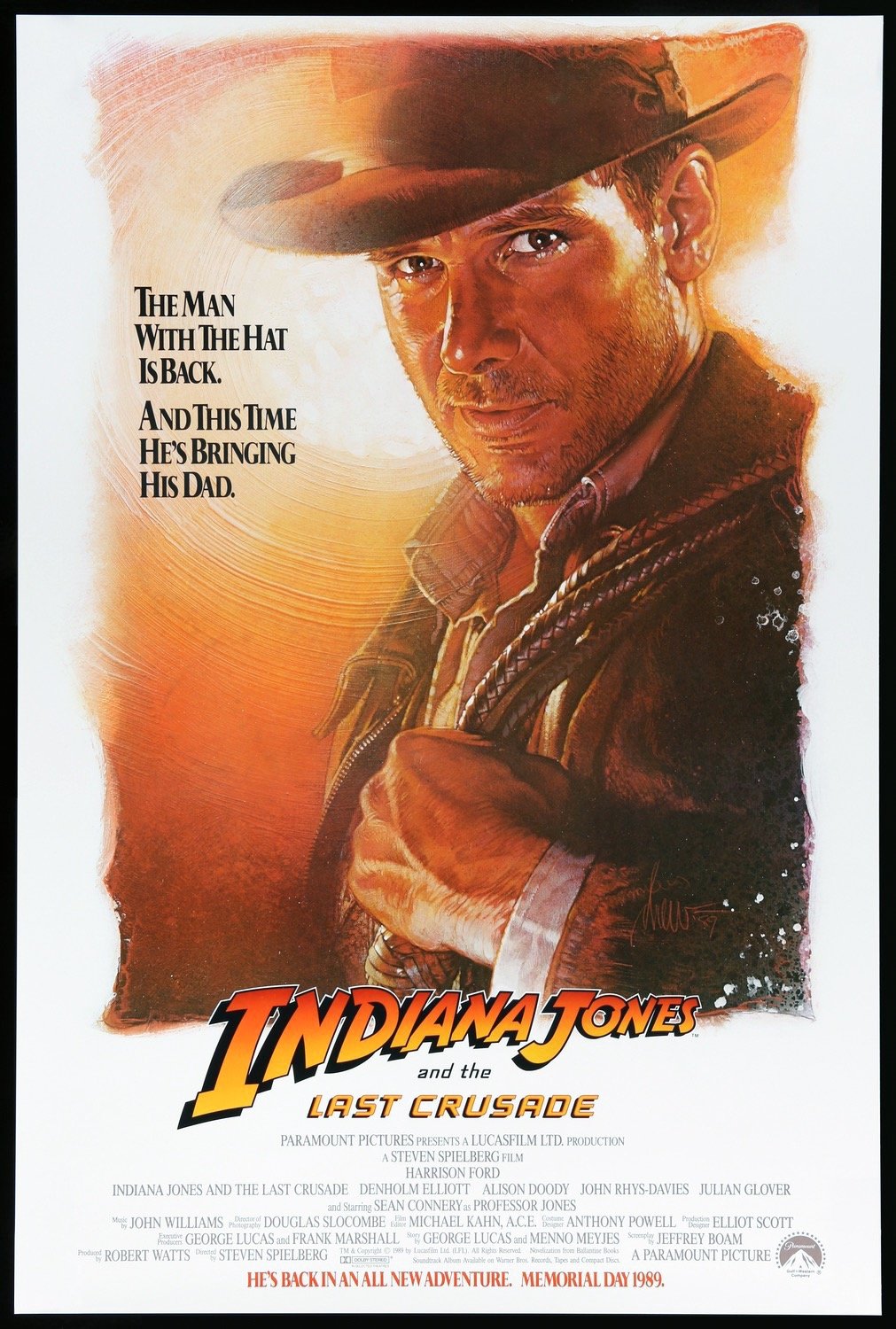 Indiana Jones and the Last Crusade (1989) original movie poster for sale at Original Film Art - Vintage Movie Posters