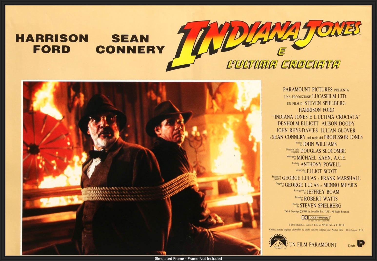 Indiana Jones and the Last Crusade (1989) original movie poster for sale at Original Film Art