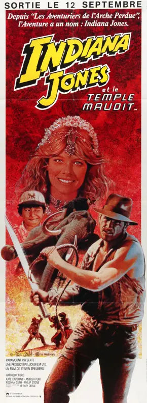 Indiana Jones and the Temple of Doom (1984) original movie poster for sale at Original Film Art - Vintage Movie Posters