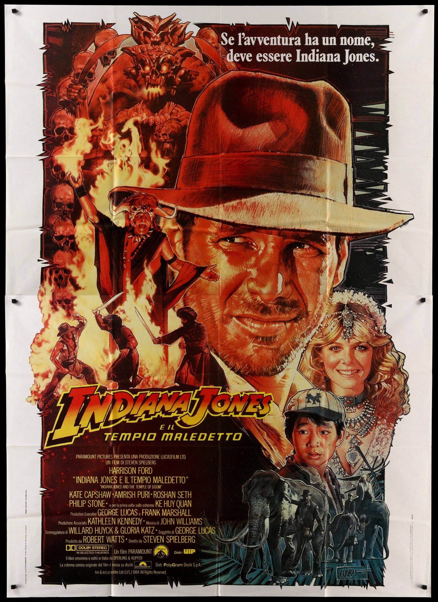 Indiana Jones & the Temple of Doom Original Italian Movie